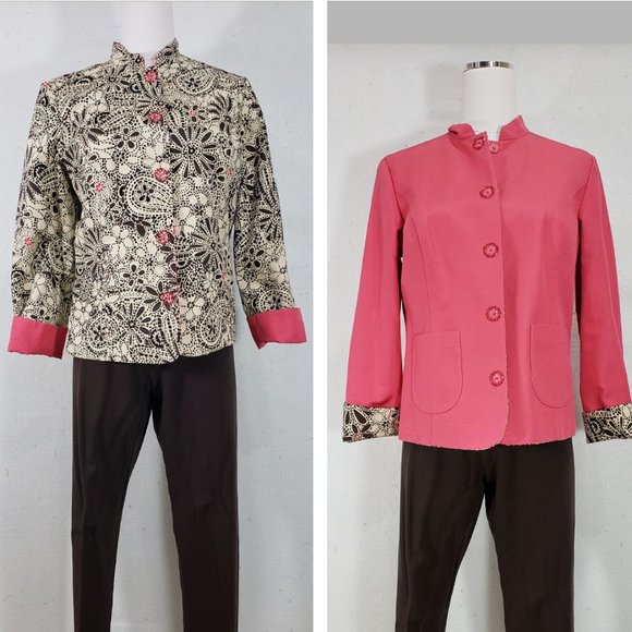 Reversible Amber Sun Handstitched Jacket, Small - Picture 1 of 12